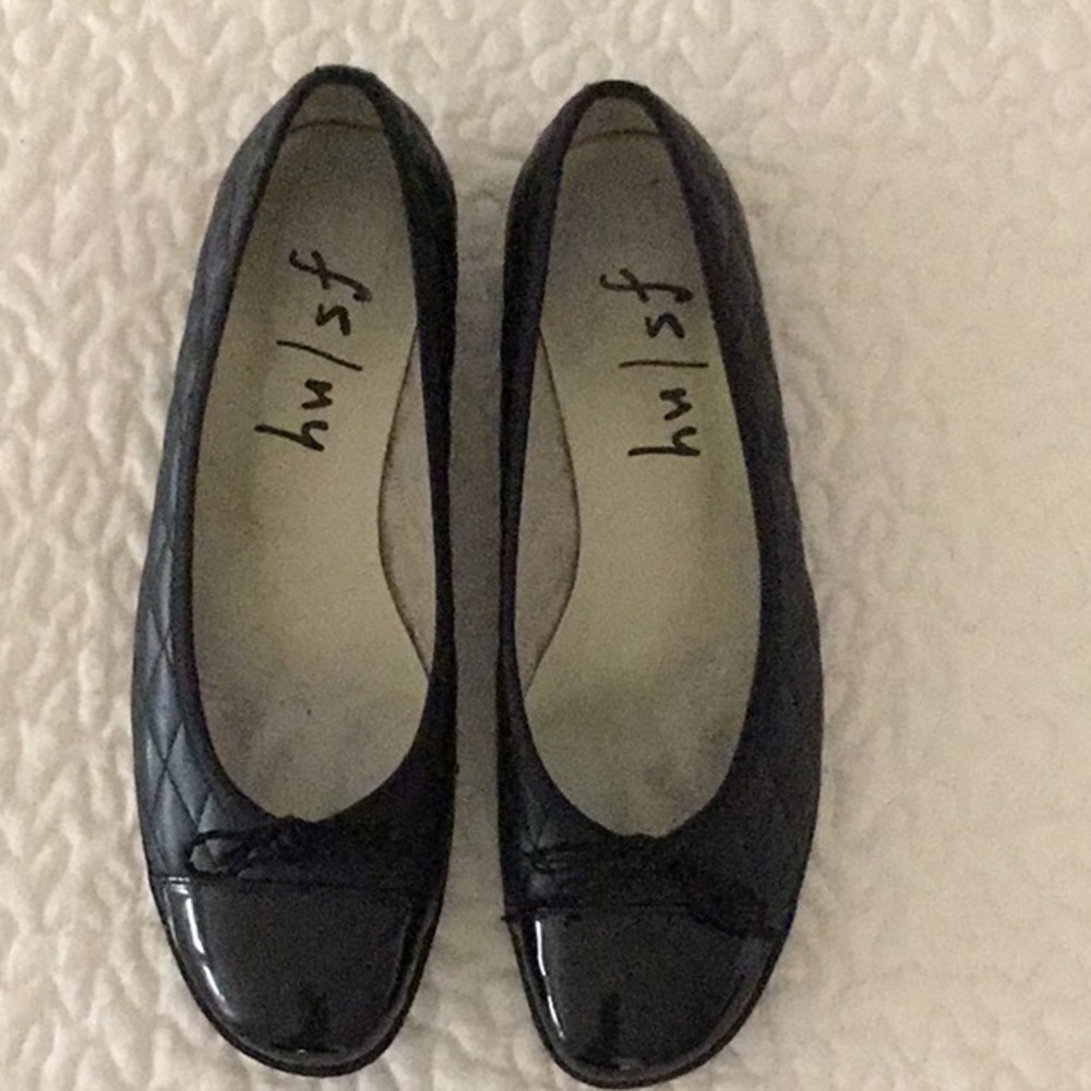 French Sole/New York Black Ballet Flats 6M